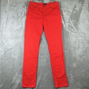 Polo Ralph Lauren Jeans Women's 20 Red Pants Straight Leg Stretch Denim Colorful